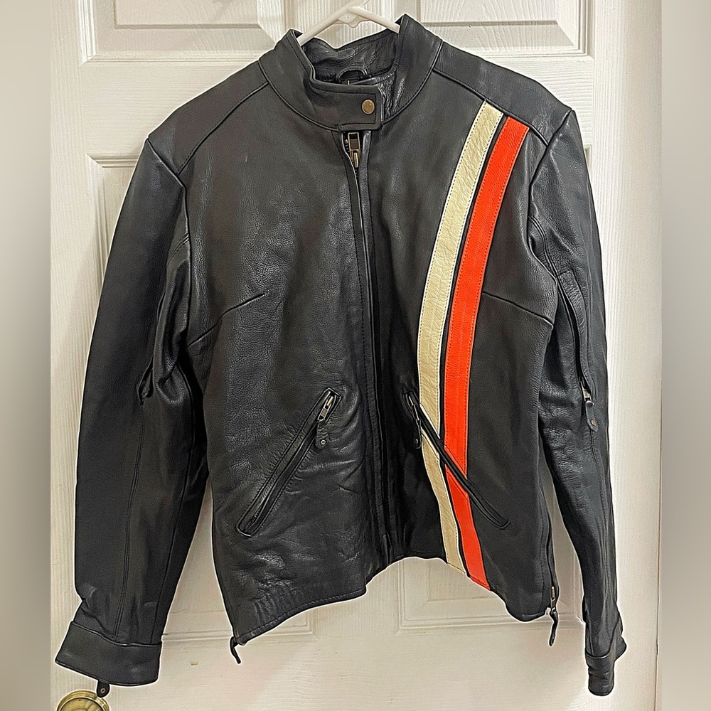 Vintage Unik Ultra Genuine Leather Jacket Women's Size L Removable Liner NEW